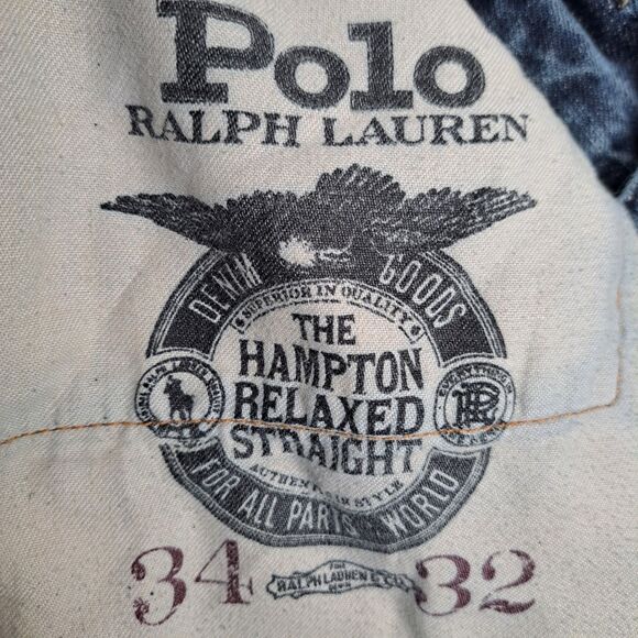 Polo Ralph Lauren Men's Jeans 34x31* Hampton Relaxed Straight Fit Light Wash - Picture 4 of 16